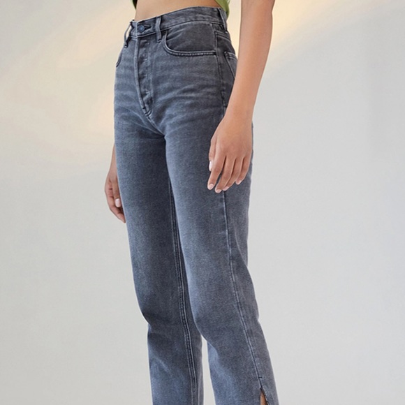 Pacsun Washed Out Black Dad Jeans with Ankle Detail - Picture 2 of 5